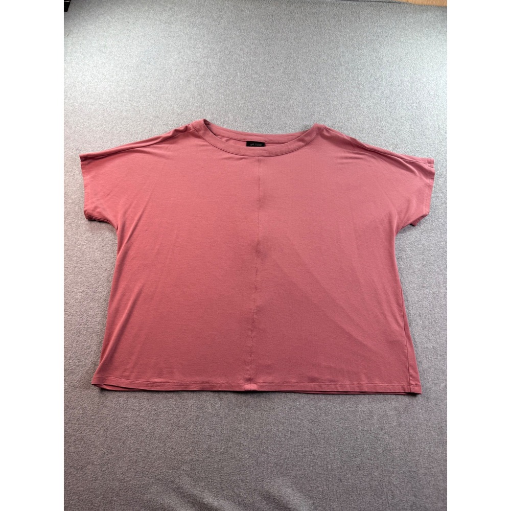 J.‎ Jill Wearever Collection Pink Mauve Short Sleeve Boxy Top M Petite KTP232812